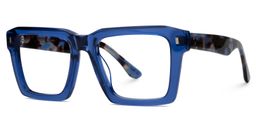 Kenish Blue Square Glasses1