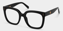 Ebony Black Square Glasses3