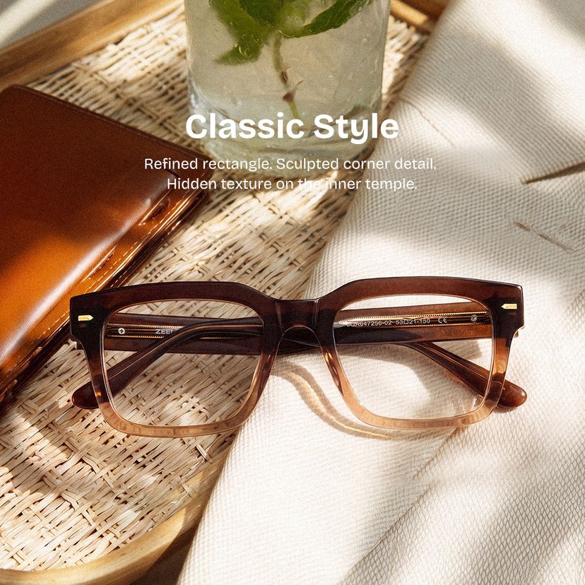 Benjamin Two-tone Rectangle Glasses