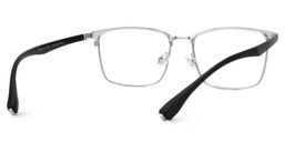 Eaddy Silver Rectangle Glasses3
