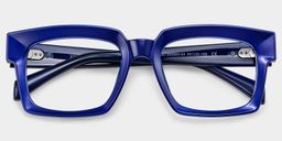Amadeo Blue Rectangle Glasses2