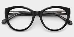 Kiera Black Cat eye Glasses2