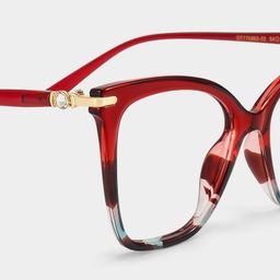 Lamar Red Butterfly Glasses4