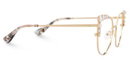 Wallice Gold Cat eye Glasses2