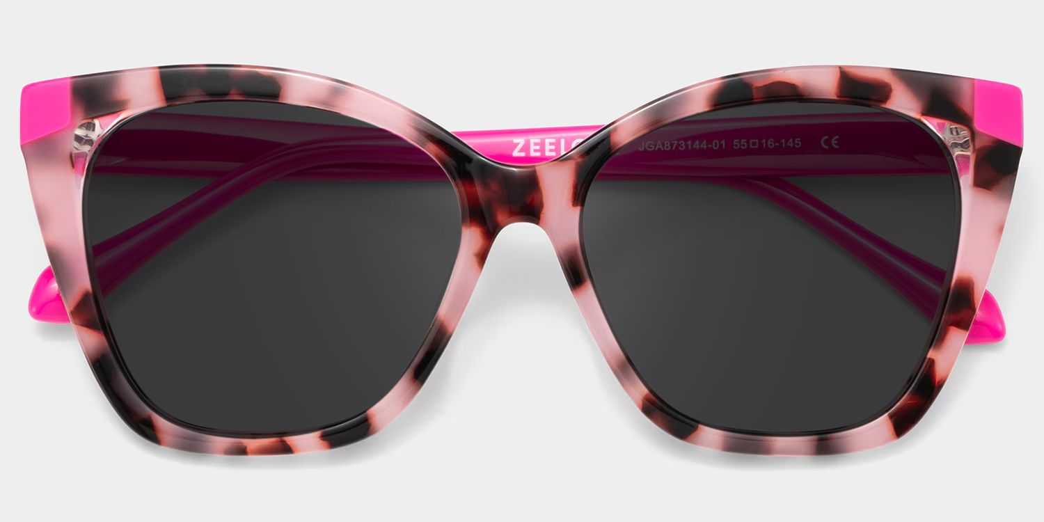 Kira Butterfly Pink Tortoise Prescription Sunglasses | ZEELOOL1