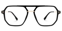Lizbeth Black Aviator Glasses0