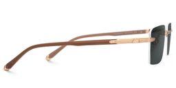 Savitrie Brown Rectangle Sunglasses2