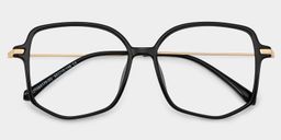 Payton Black Geometric Glasses1