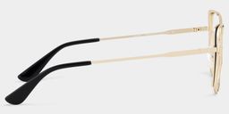 Tessa Black Gold Cat eye Glasses4