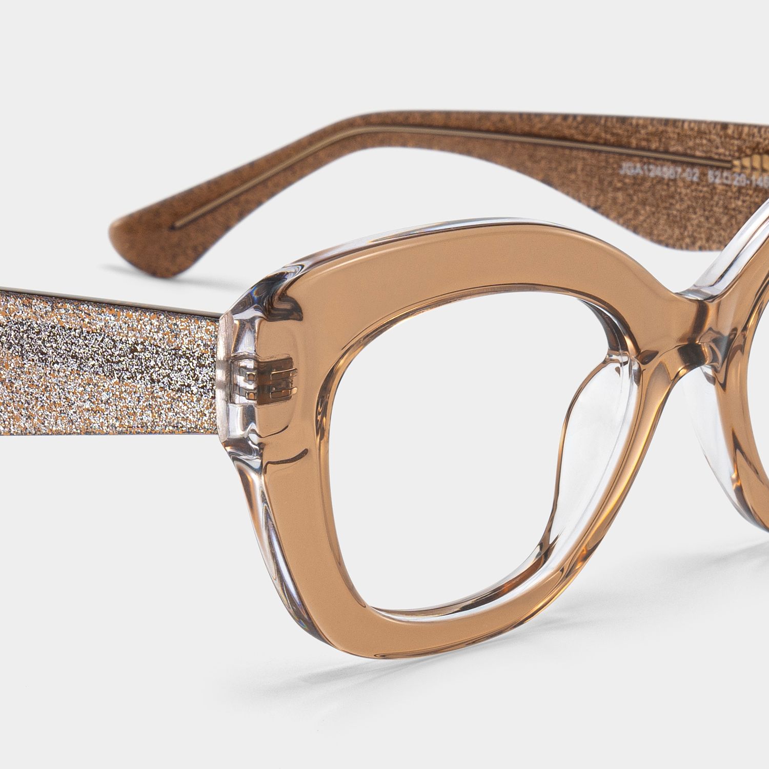 Mireille Butterfly Brown bling bling Eyeglass Frames | ZEELOOL5