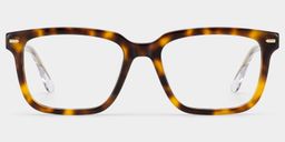 George Tortoise Rectangle Glasses1