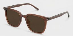 Eliza Dark Brown Square Sunglasses2