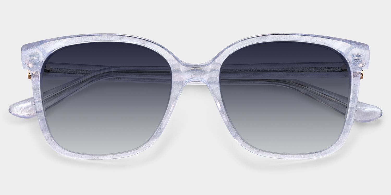 Caroline Square Clear Frame Sunglasses Online Sale | ZEELOOL1
