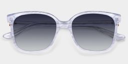 Caroline Clear Square Sunglasses1