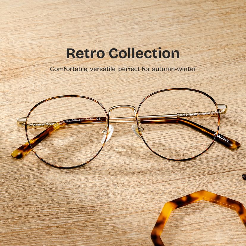 Ian Tortoise Round Glasses