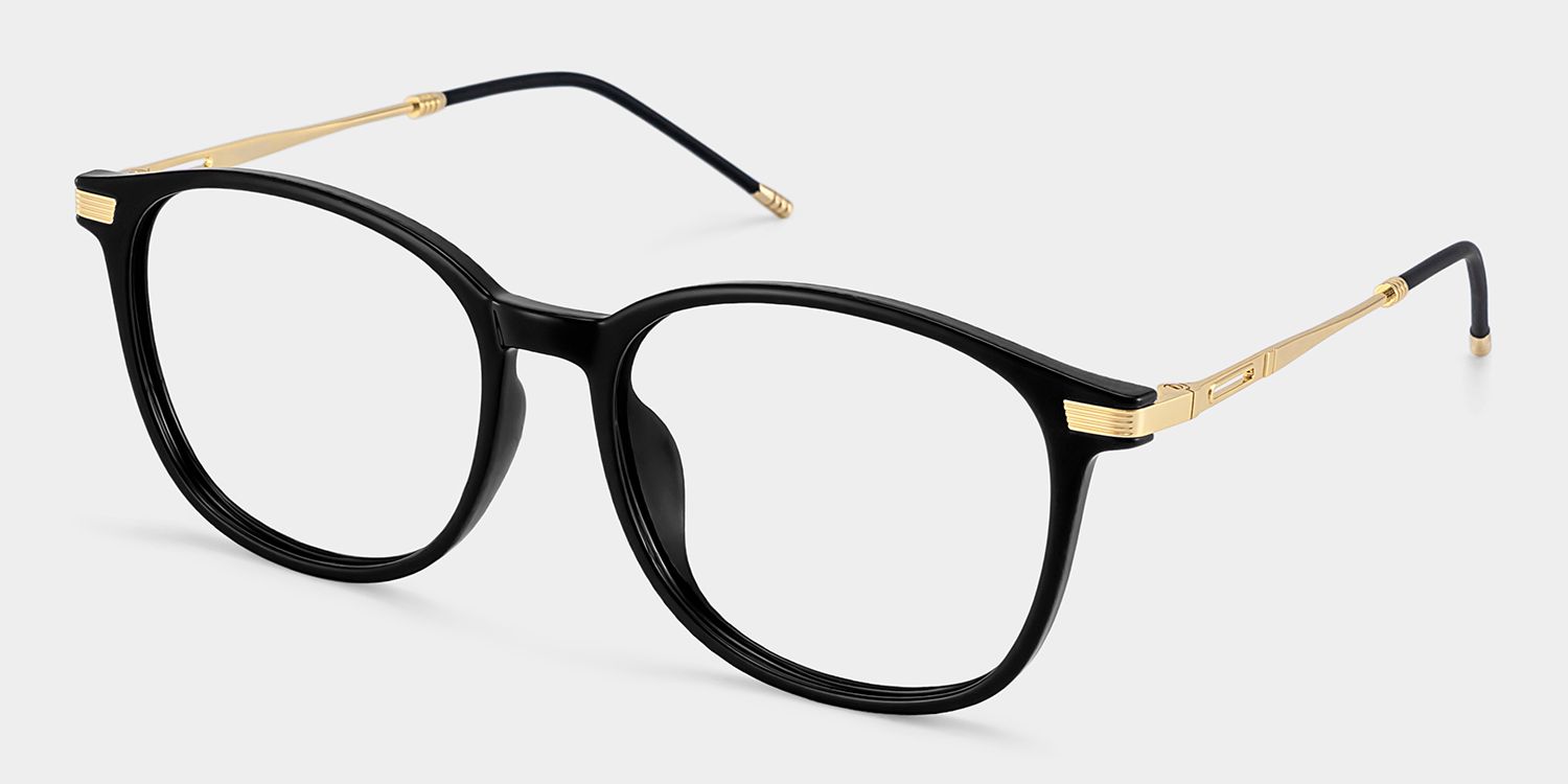 Greene Black Square Mixed Frame Glasses for Women | ZEELOOL3
