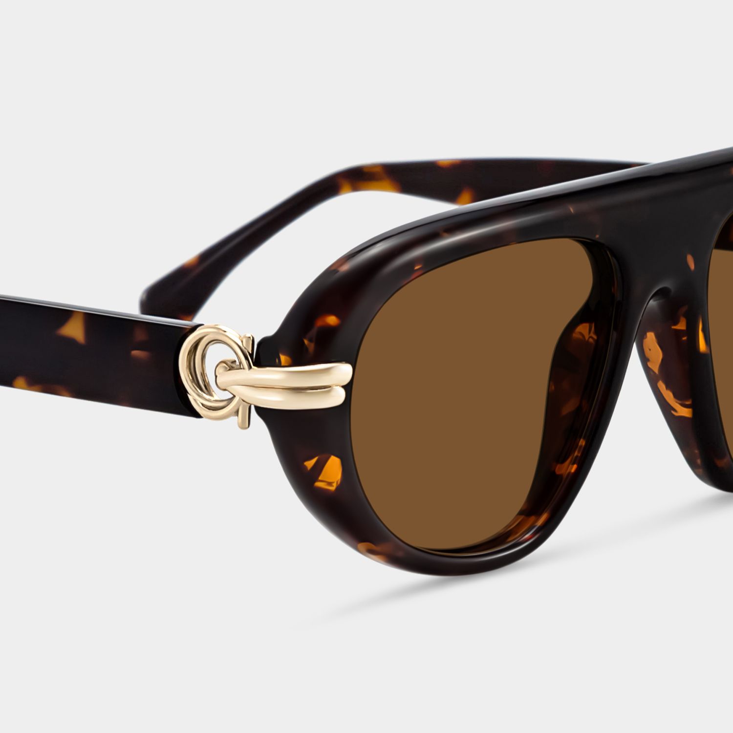 Aveline Tortoise Aviator Prescription Sunglasses for Women | ZEELOOL4