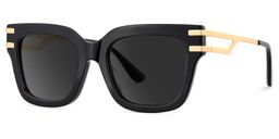 Lidia Black Square Sunglasses2