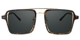 Nellie Tortoise-Gold Aviator Sunglasses0