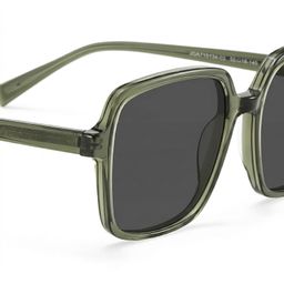 Ember Green Square Sunglasses4