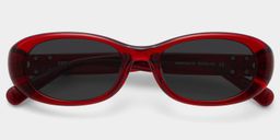 Catherine Red Oval Sunglasses1