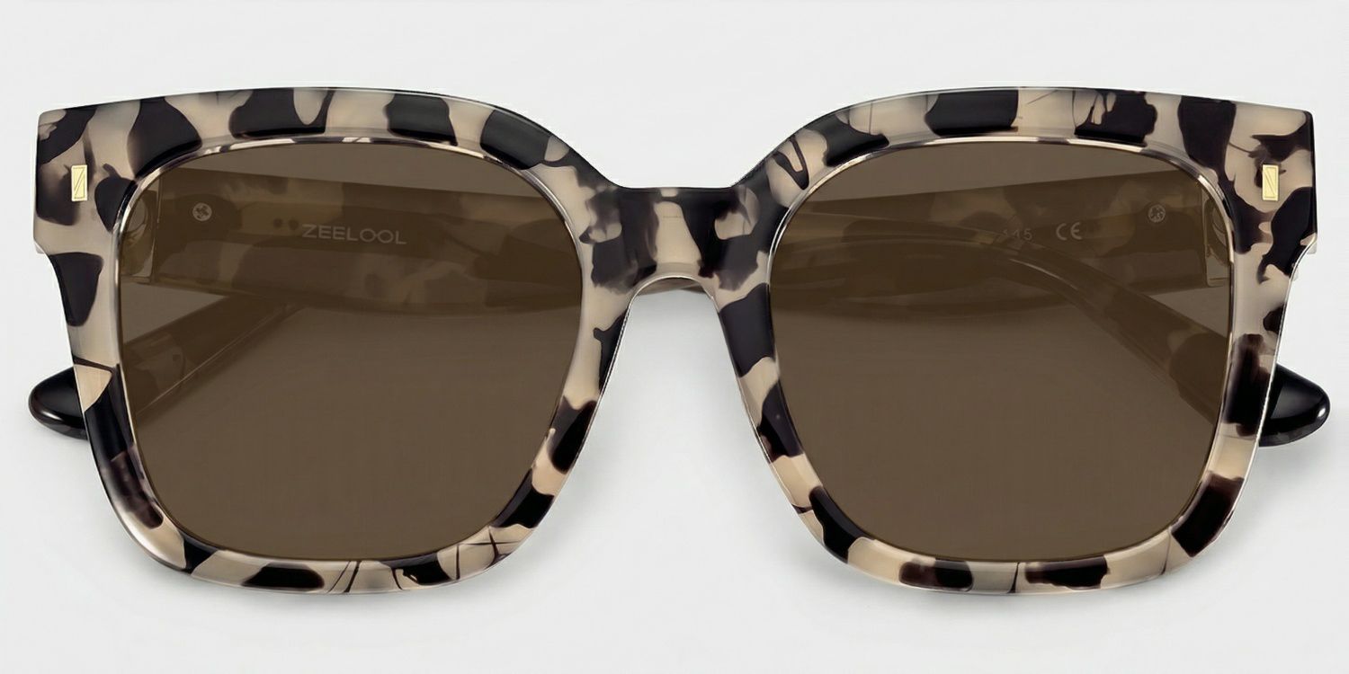 Scicluna Square Tortoise Sunglasses for Women & Men | ZEELOOL1
