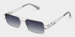 Eric Silver Aviator Sunglasses2
