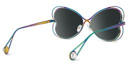 Aretha Iridescent Geometric Sunglasses3