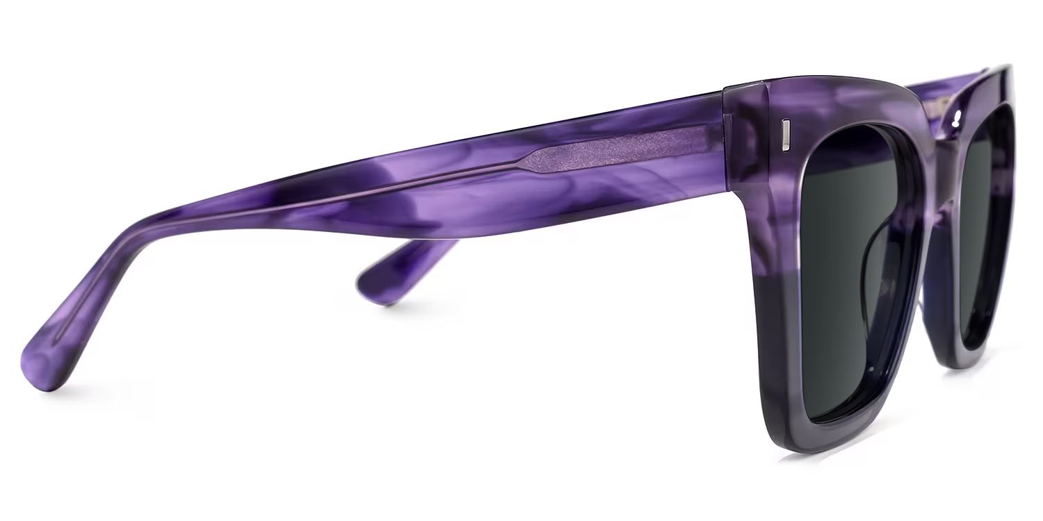 Kathya Acetate Purple Frame Sunglasses | ZEELOOL2
