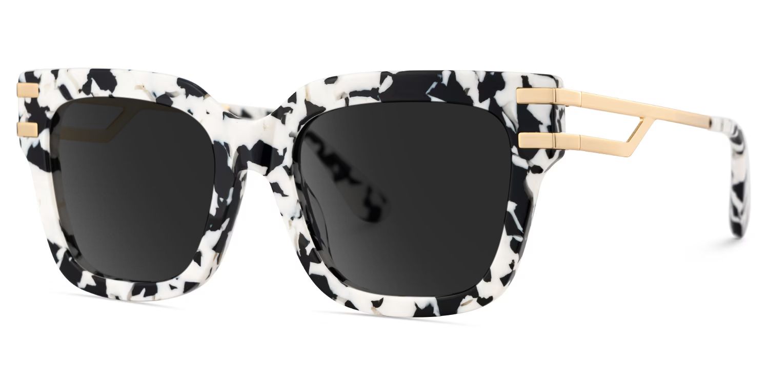 Lidia Square Cow Print Sunglasses for Women & Men | ZEELOOL2