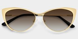 Ellen Gold Cat eye Sunglasses1