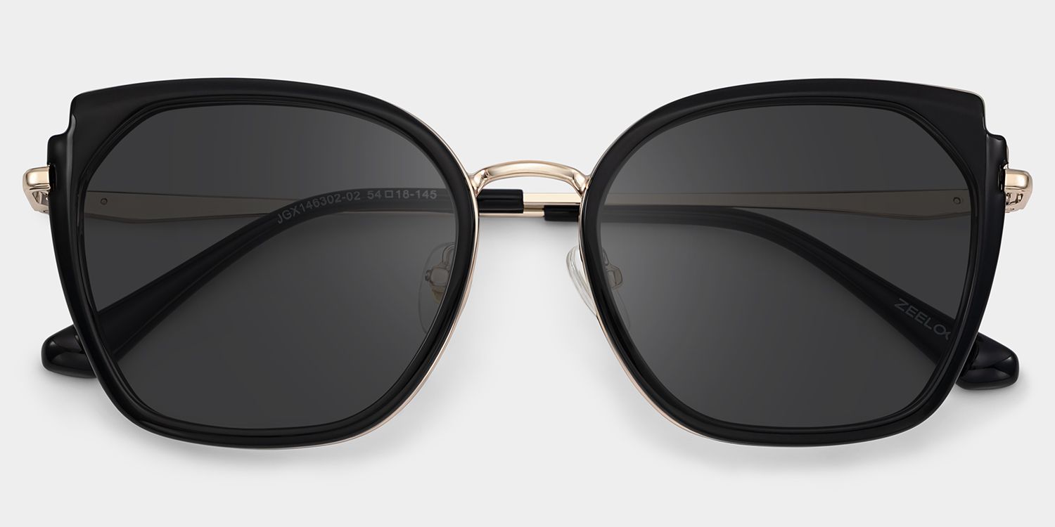 Murcia Square Black Frame Sunglasses Online Sale | ZEELOOL1