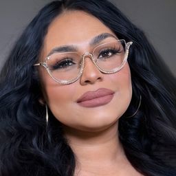 Sparkle Gold Cat eye Glasses8