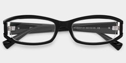 Willow Black Rectangle Glasses2