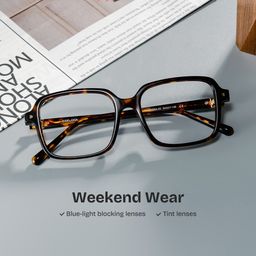 Talia Tortoise Square Glasses2