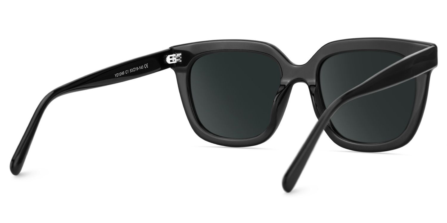Lark Square Style Black Frame Sunglasses | ZEELOOL4