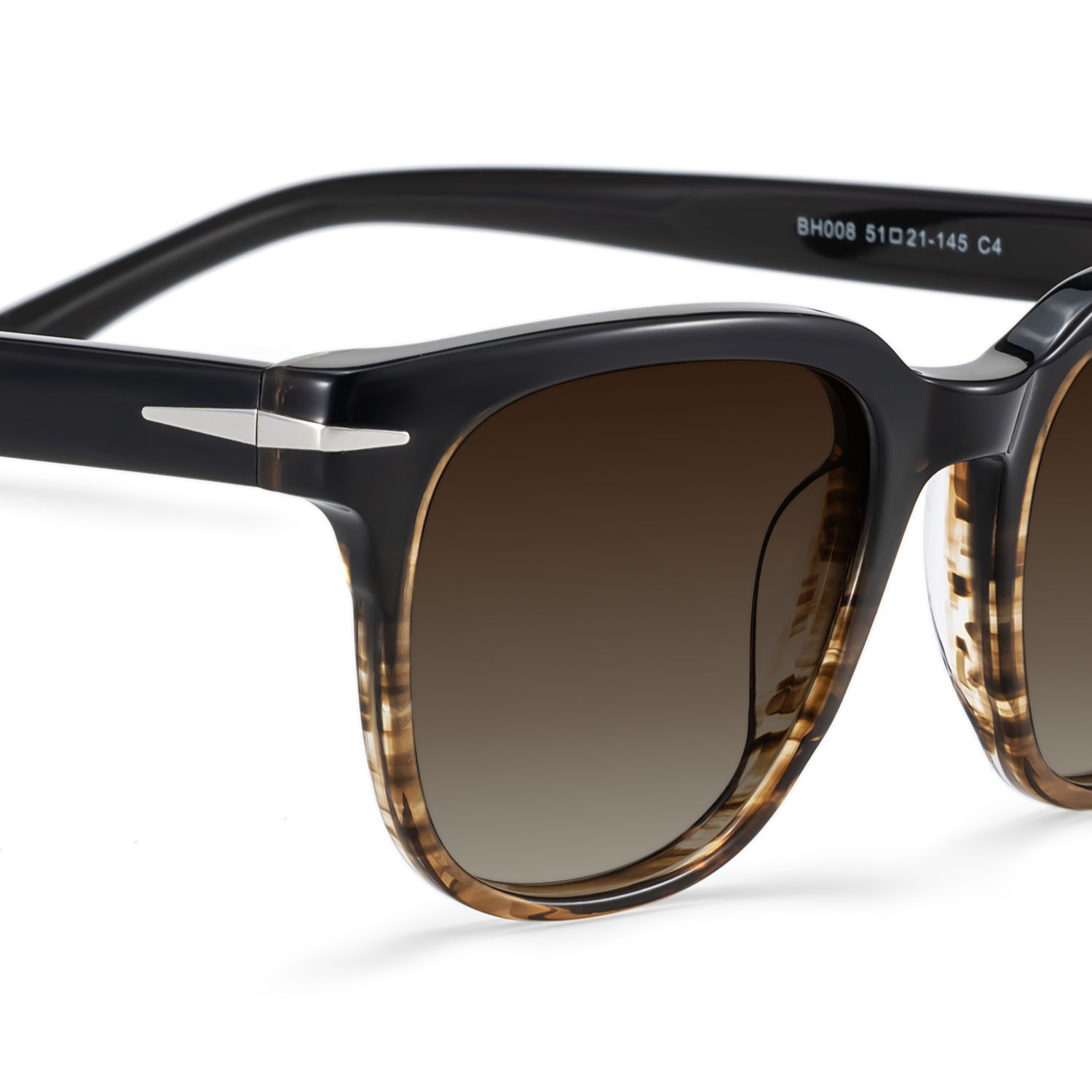 Rocco Rectangle Brown Prescription Sunglasses | ZEELOOL4