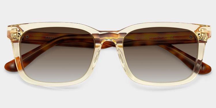 Patrick Clear Yellow Rectangle Sunglasses