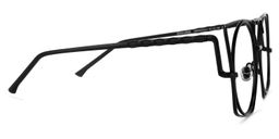 Evette Black Geometric Glasses3