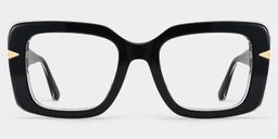 Neon Black Square Glasses3