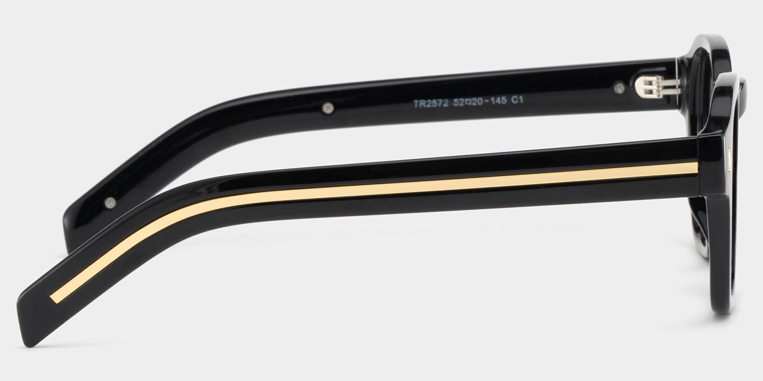 Leilani Tr90 Black Rectangle Frame Sunglasses | ZEELOOL3
