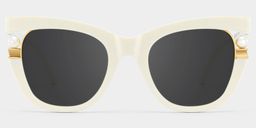 Pearl White Cat eye Sunglasses0