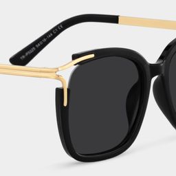 Sidibe Black Square Sunglasses4