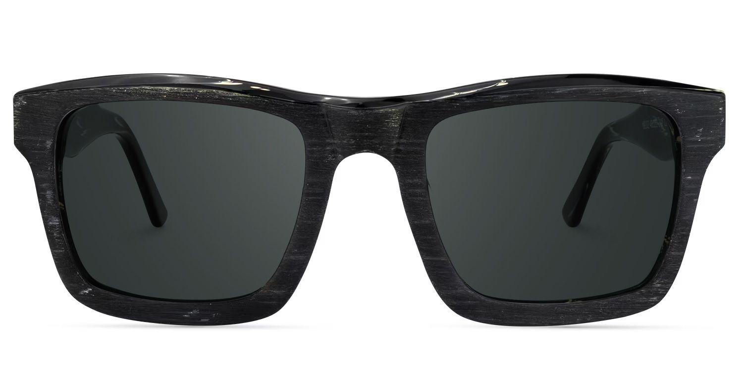Riley Black Rectangle Sunglasses to Frame Your Face | ZEELOOL0