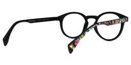 Street-Artist Purple-Floral Round Glasses3