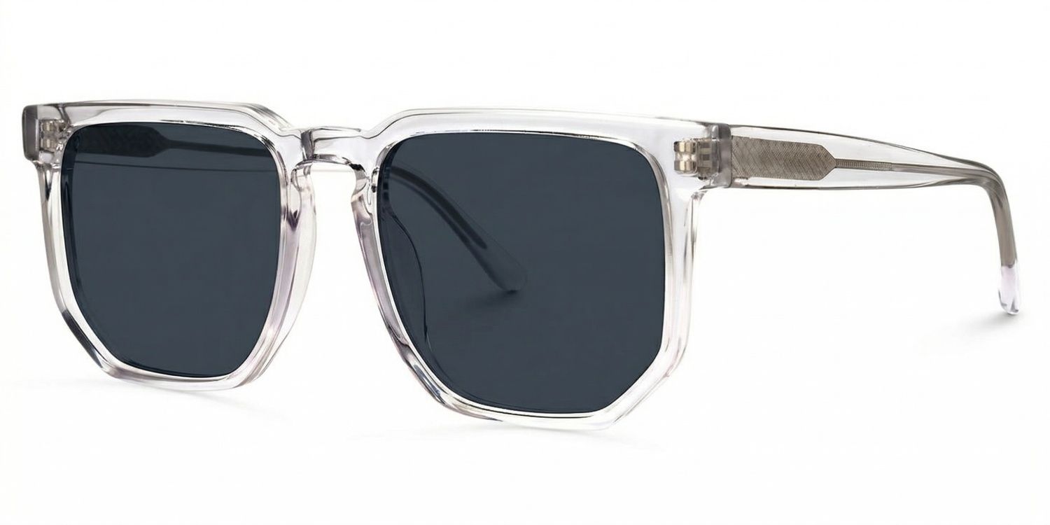 Matherne Square Clear Prescription Sunglasses | ZEELOOL1