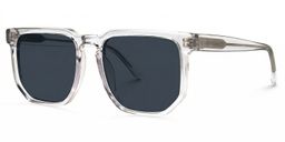 Matherne Clear Square Sunglasses1