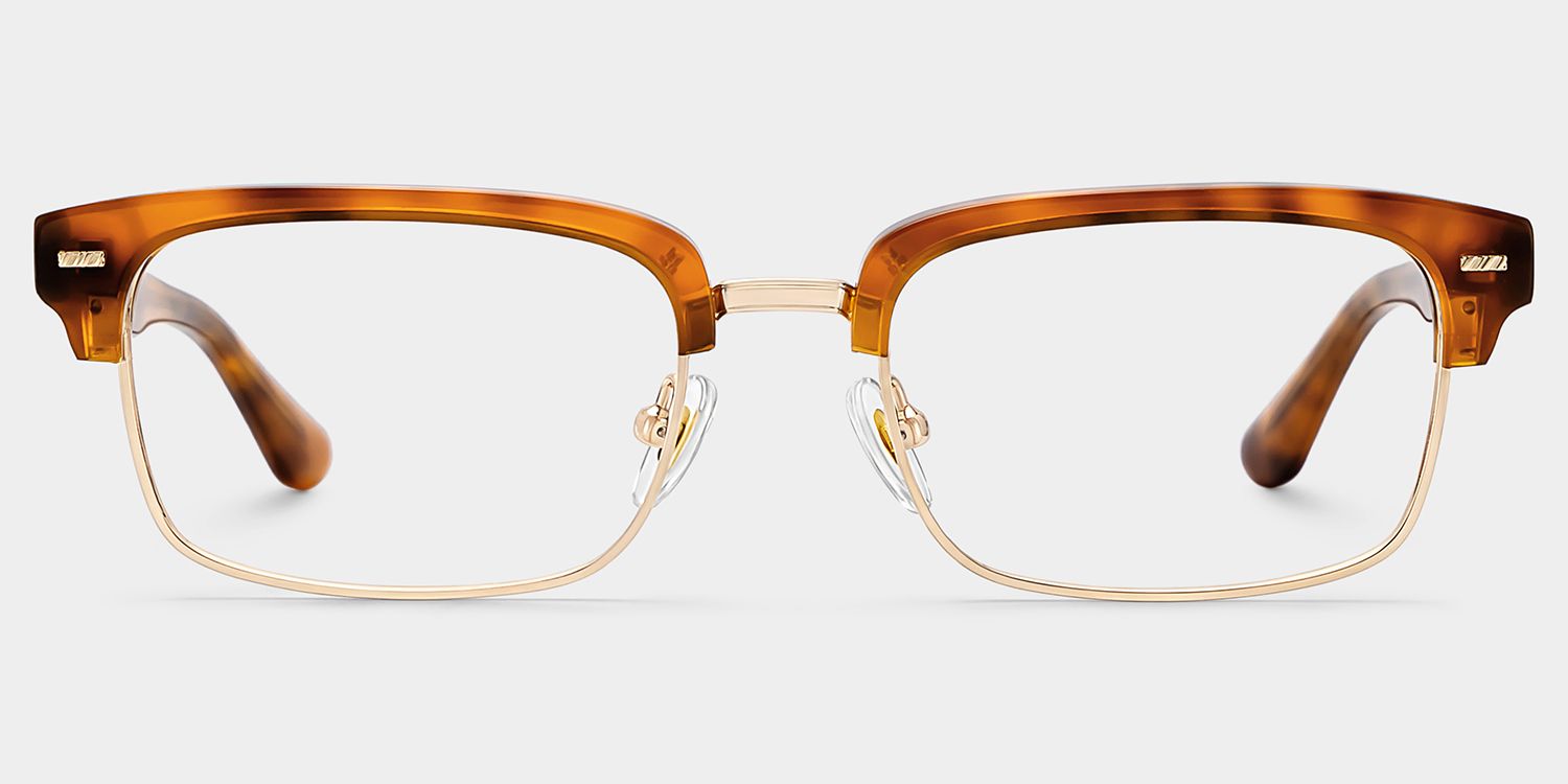 Eden Tortoise Rectangle Eyeglasses in Modern Vibe | ZEELOOL0