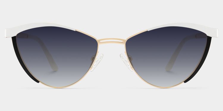Sydney White Cat eye Sunglasses