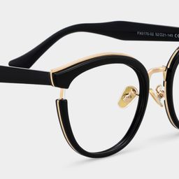 Laraine Black Cat eye Glasses4